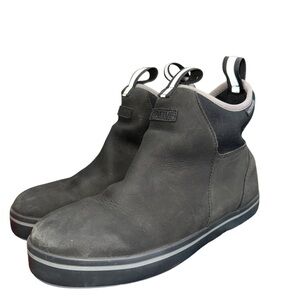 Xtratuf Black Leather Ankle Boots 9